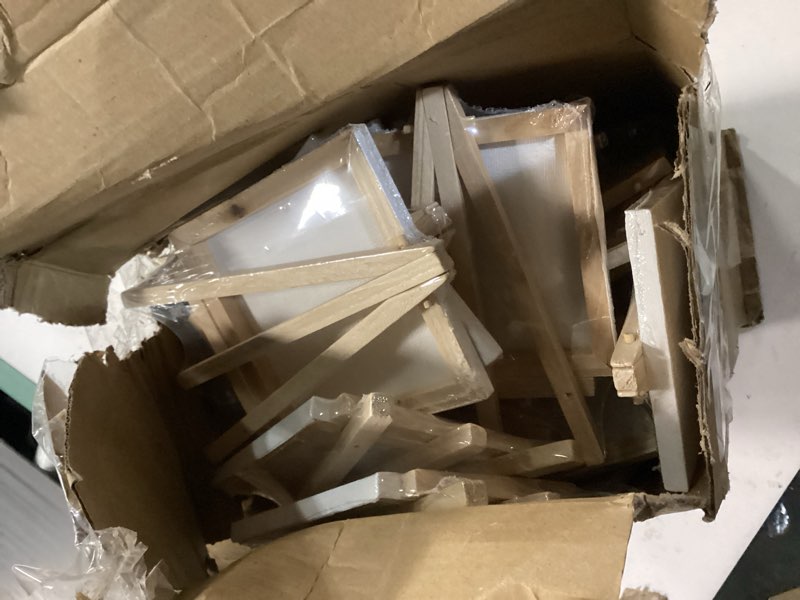 Condition photo showing Good Condition for hydren 206 pcs paint party favors bulk 4 x 4 inch canvas easel and watercolor paint set palette brush stickers puffy sticker keychains for art party gifts