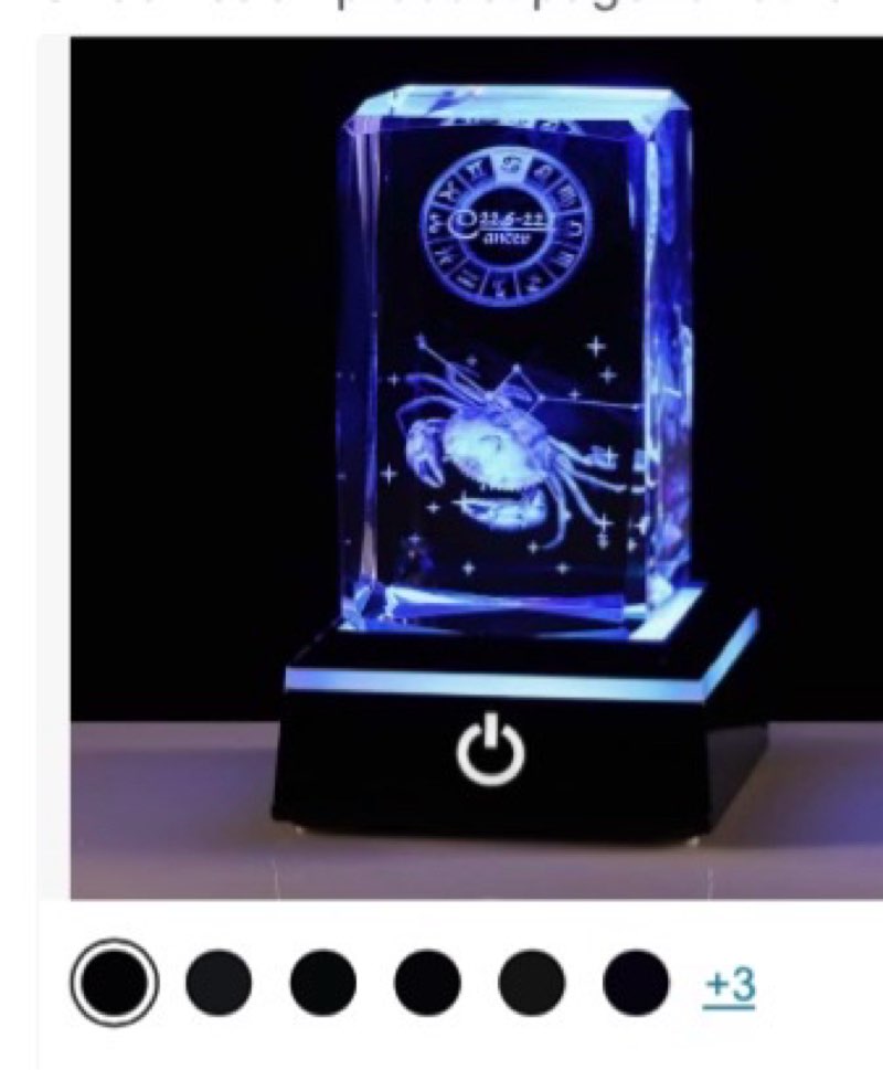 3d Crystals Cancer Zodiac Astrologyg Gifts For Women Men,Cancer Glass Figurine Decor Constellation S