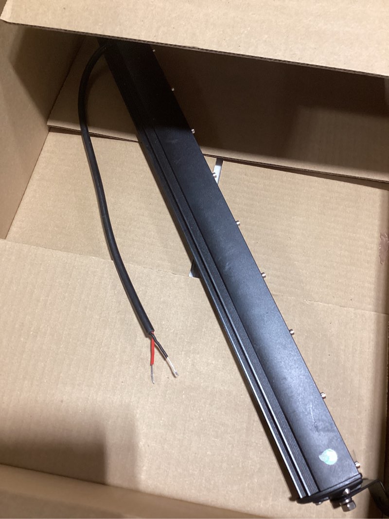 Condition photo showing Good Condition for Nilight Single Row LED Light Bar Ultra-Slim Spot Flood Combo Beam Pod 20 Inch 54W Fog Driving Work Roof Bumper Lighting for Offroad 4x4 Trucks SUV ATV UTV 20 Inch Flood Spot Lights