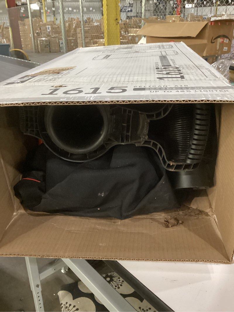 Condition photo showing As Is for not tested black+decker leaf blower, leaf vacuum and mulcher 3 in 1, backpack blowers for lawn care,250 mph airflow, 400 cfm delivery power, reusable bag included, corded (bebl7000)