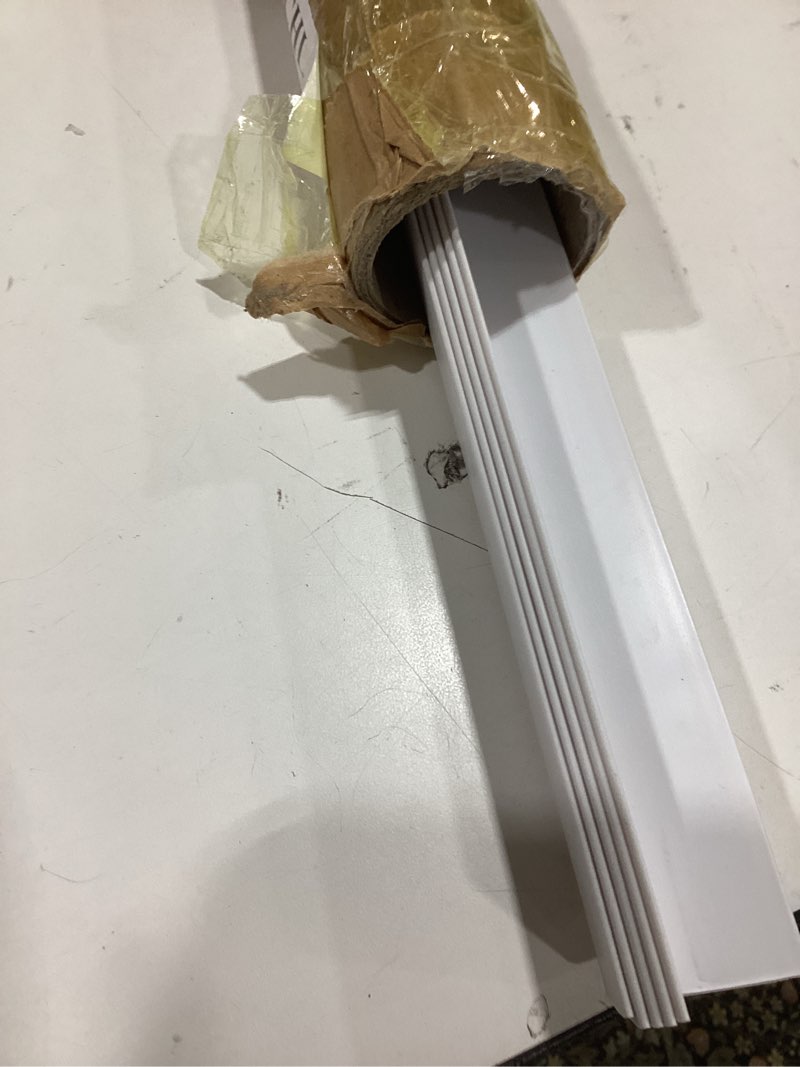 Condition photo showing Good Condition for sasylvia 5 pcs wall corner protector guards, vinyl 1-1/8 x 48 inches corner trim molding, avoid scratching scuffs, ease install and cleaning for door countertop furniture cabinet protection, white 1-1/8 x 1-1/8 x 48 inches white 5