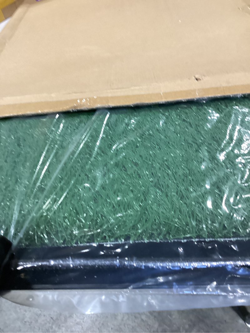 Condition photo showing New/Like New for artificial grass puppy pee pad for dogs and small pets - 20x25 reusable 4-layer training potty pad with tray - dog house and pet supplies by petmaker medium 4-layer system