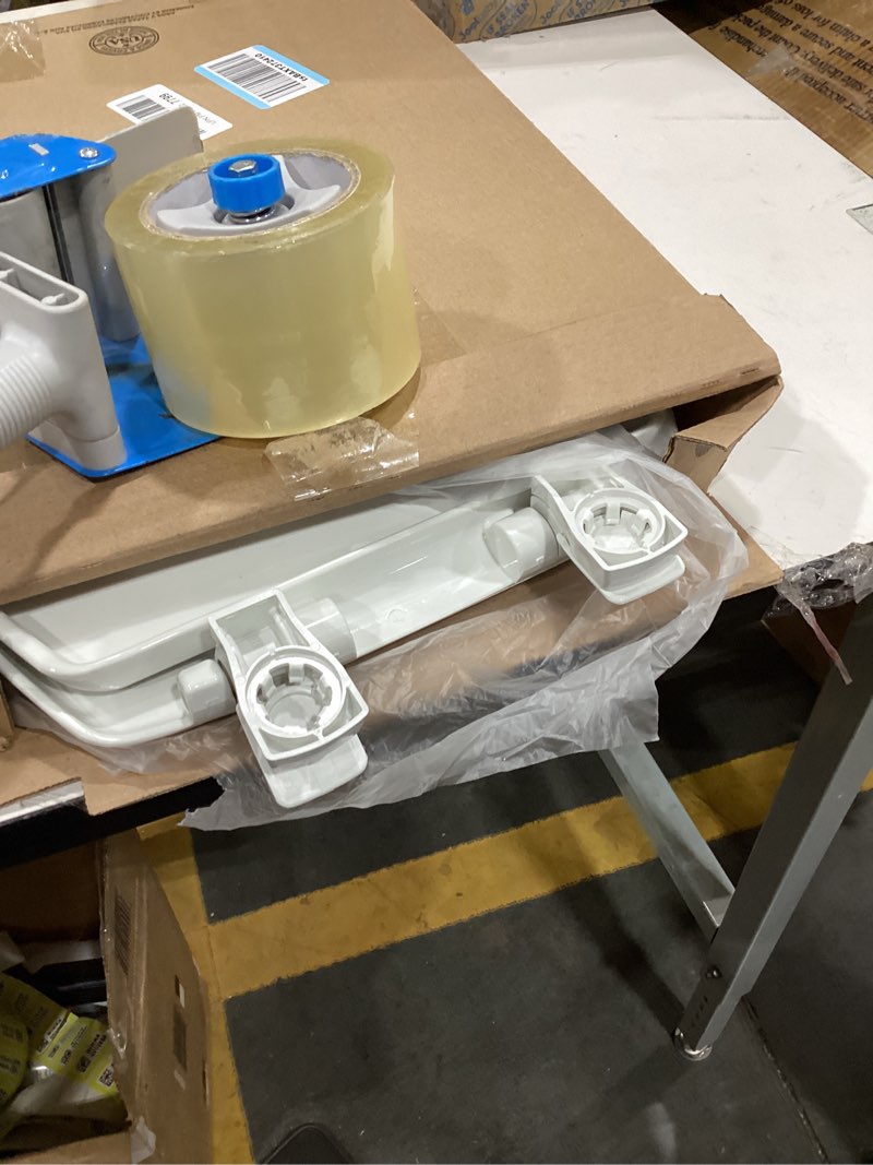 Condition photo showing As Is for Bemis 7300SLEC Slow Close Toilet Seat, Easy Clean Hinges and Durable Plastic Seat, Made in USA, Elongated, White