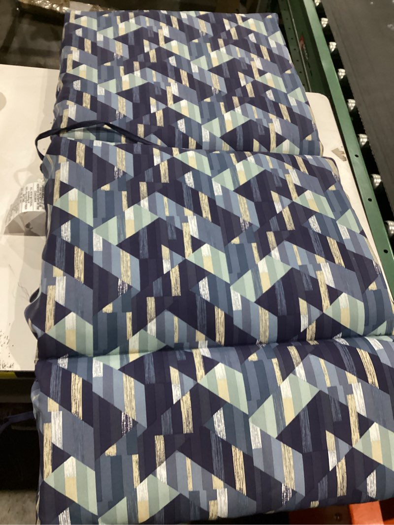Condition photo showing Good Condition for style selections 20-in x 21-in adria abstact geo high back patio chair cushion