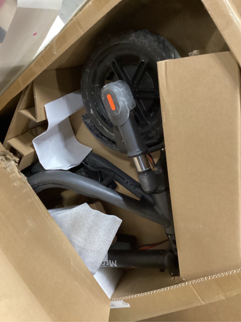 Condition photo showing As Is for MEGAWHEELS Electric Scooter,Electric Scooter Adults with Front Suspension,8.5in Solid Tires,300W Motor,15.5mph E Scooter with Smart APP Control for Commuting, Outdoor, Short Travel,Gift Front Suspension/8.5in/11miles