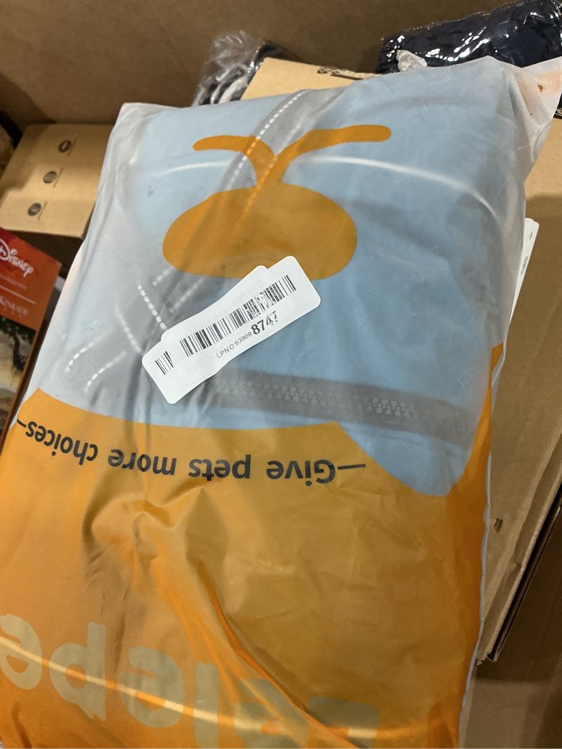 Condition photo showing New/Like New for lelepet dog coat for large dogs waterproof dog jacket with harness built in reflective windproof fleece jacket with zip cold weather coats for dogs,thermal outdoor snowsuit, weimaraner, blue, xxl xx-large blue