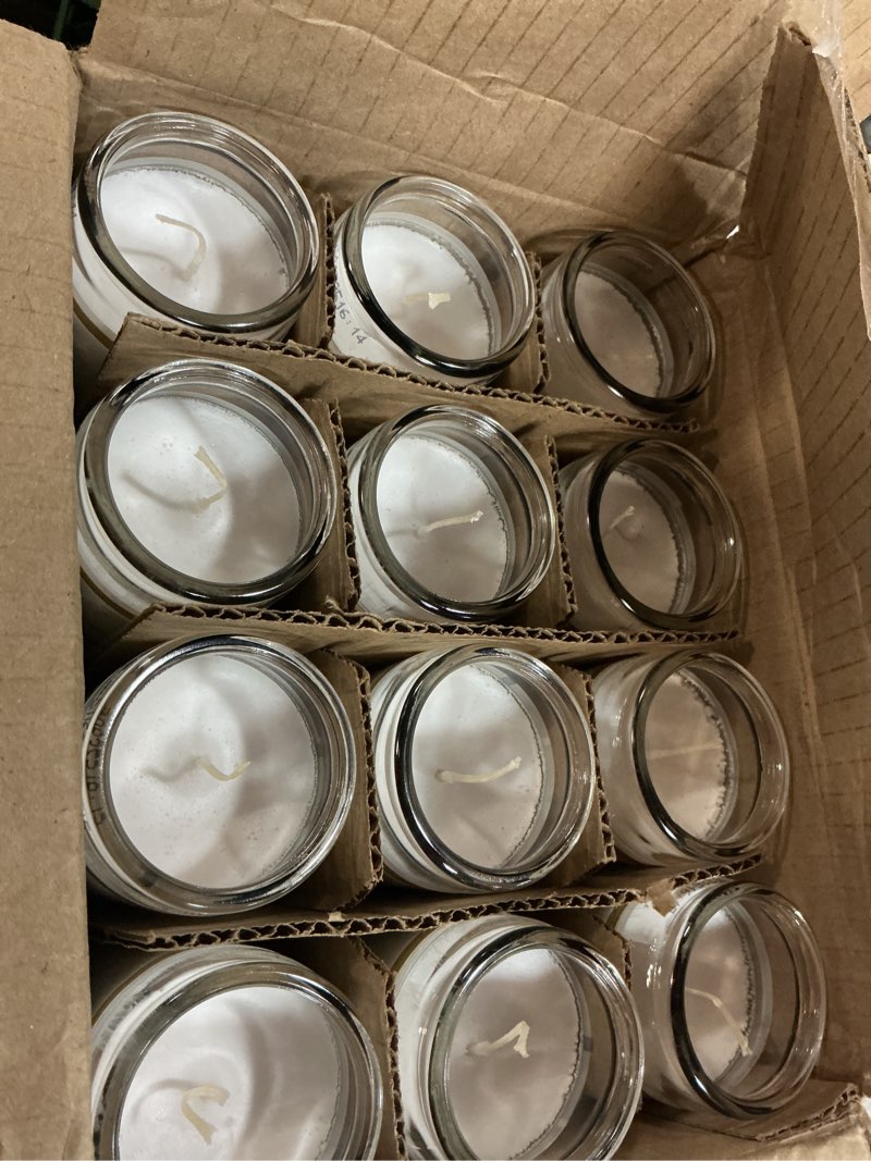 Condition photo showing Good Condition for generic white 8" prayer glass candles - 12 pack devotional candles for vigils, prayers, blessings, ceremonies | bulk white candles in glass