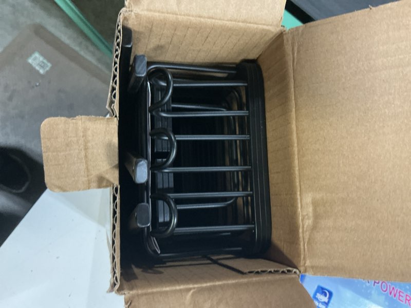 Condition photo showing Good Condition for shower caddy hanging - never rust shower hanging organizer - aluminum over the showerhead caddy with soap basket and 6 hooks for razor/sponge (black)