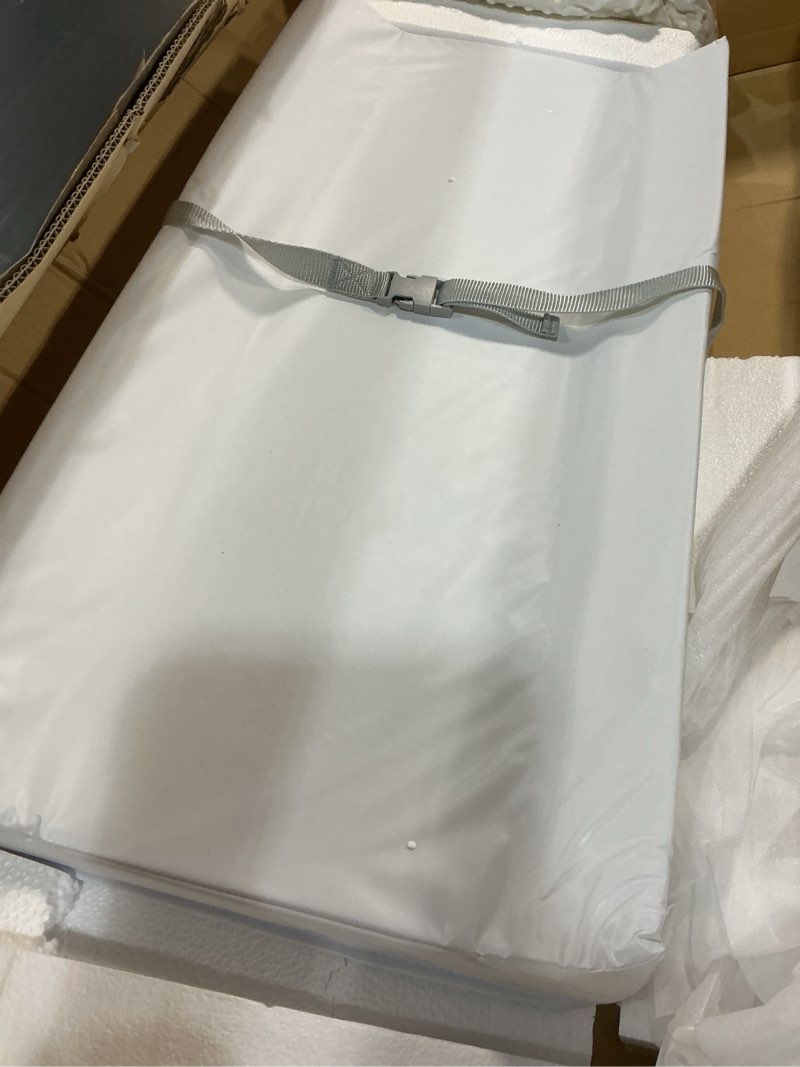 Condition photo showing Good Condition for munchkin secure grip baby diaper changing pad with cover for dresser, waterproof and wipeable, contoured, standard size (14.75" x 31"), white changing pad + cover