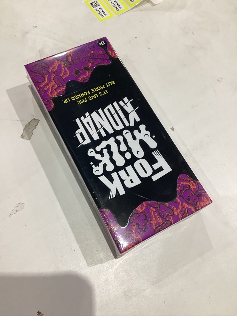 Condition photo showing New/Like New for Hasbro Gaming Fork Milk Kidnap Game for Adults Only, an Adult Party Game of Questionable Choices, Ages 17+, for 3 to 10 Players, Hilarious NSFW Card Games Multicolor