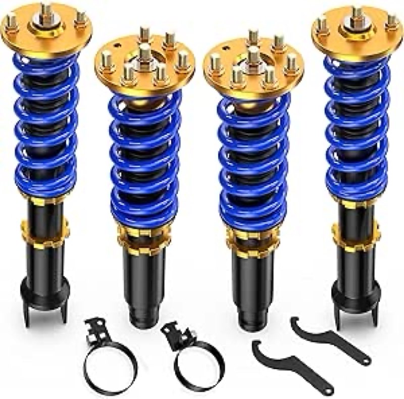 MOSTPLUS Full Coilovers Struts Compatible for 2008-2012 Honda Accord/2009-2014 Acura TSX Shock Absorber Assembly (Set of 4)