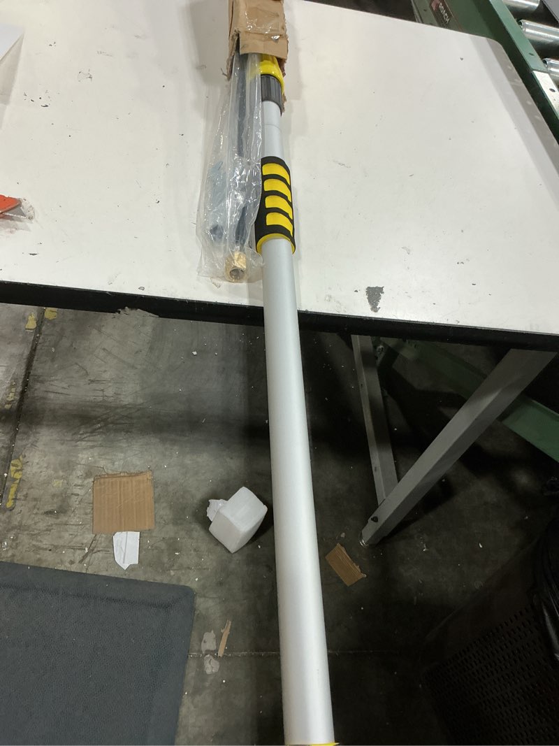 Condition photo showing Good Condition for buyplus 16ft(24ft reach) telescopic gutter cleaning tools from the ground, long reach gutter cleaner wand with hose attachment, rain gutter cleaner tool with extension pole for 2nd story house