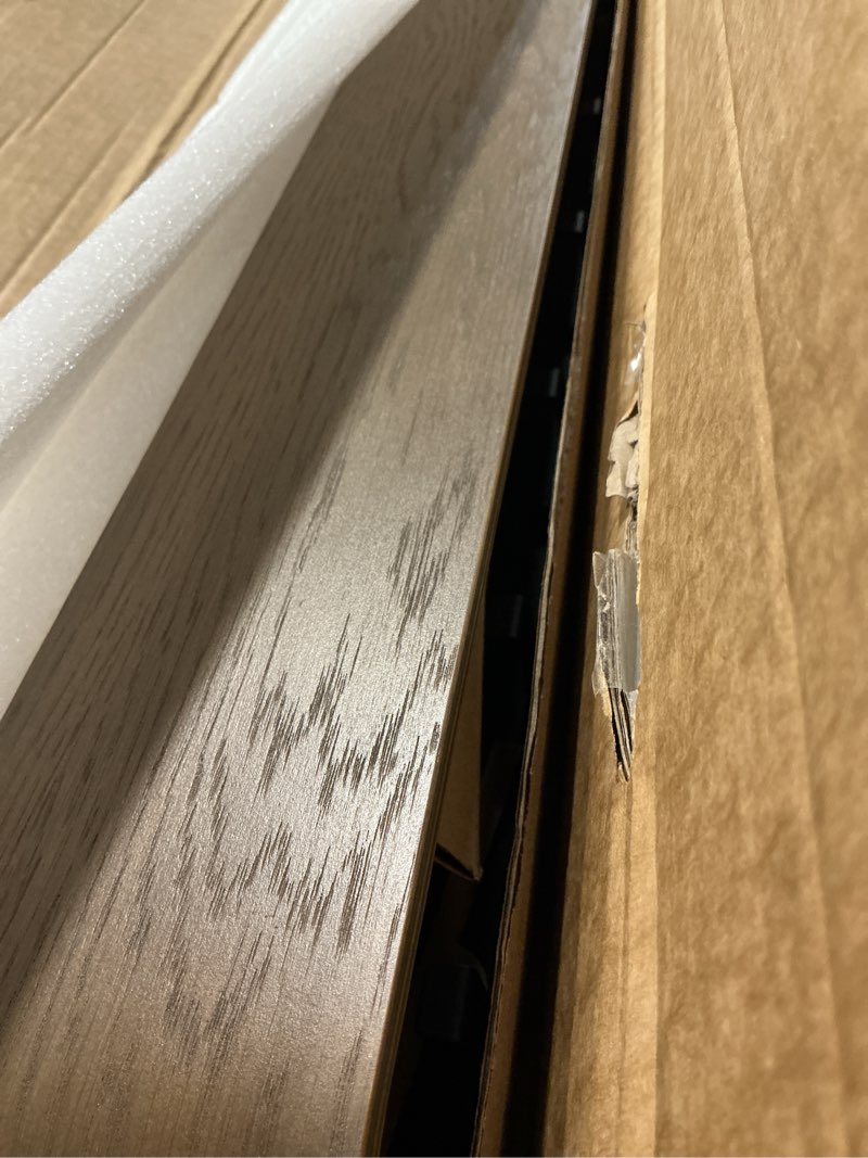 Condition photo showing Good Condition for Kazai. Wall-Mounted Coat Rack 'Toke' - Modern Design Coat Rack with Hidden Wall Hooks - Solid Wood Veneer Panel Coat Hanger - Walnut 5 Hooks Walnut
