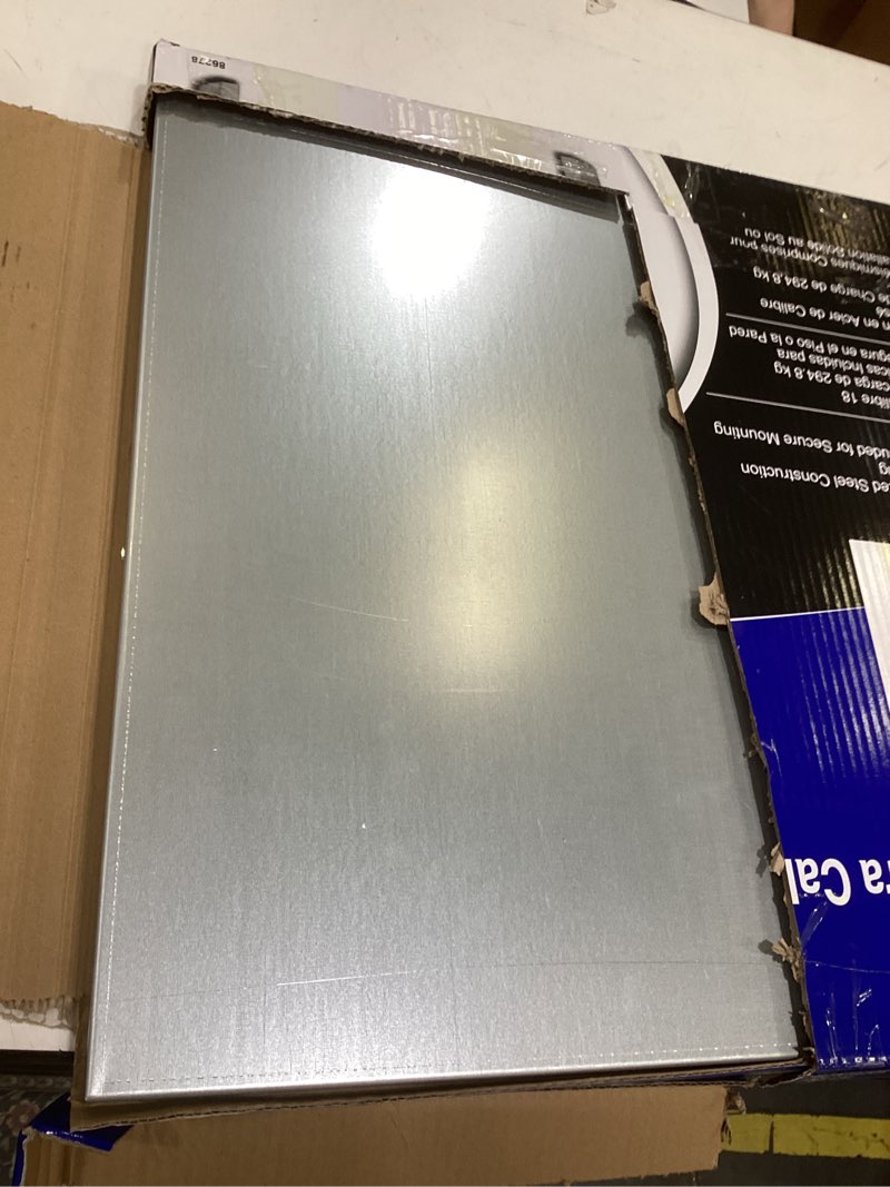 Condition photo showing As Is for eastman water heater stand, 21 inch x 21 inch x 18 in. high, 650 lb. load capacity, 86278 30-60 gal. 30-60 gallon