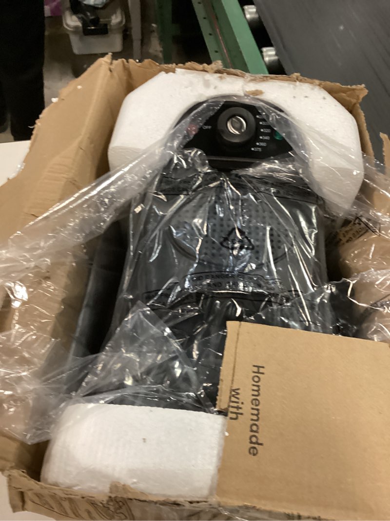 Condition photo showing As Is for Elite Gourmet EDF2100 Electric Immersion Deep Fryer Removable Basket Adjustable Temperature, Lid with Viewing Window and Odor Free Filter, 2 Quart / 8.2 cup