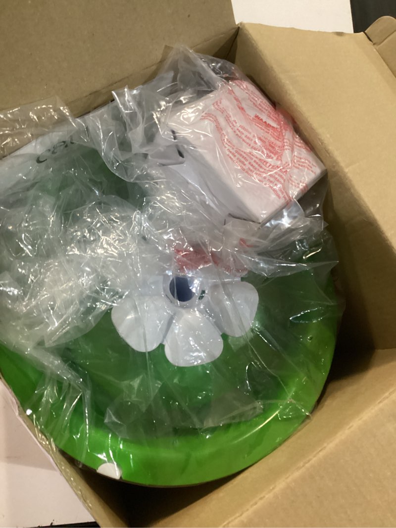 Condition photo showing New/Like New for catit led flower fountain with triple action filter, cat drinking water fountain, 3 l green 9.0 x 8.3 x 7.7 inches