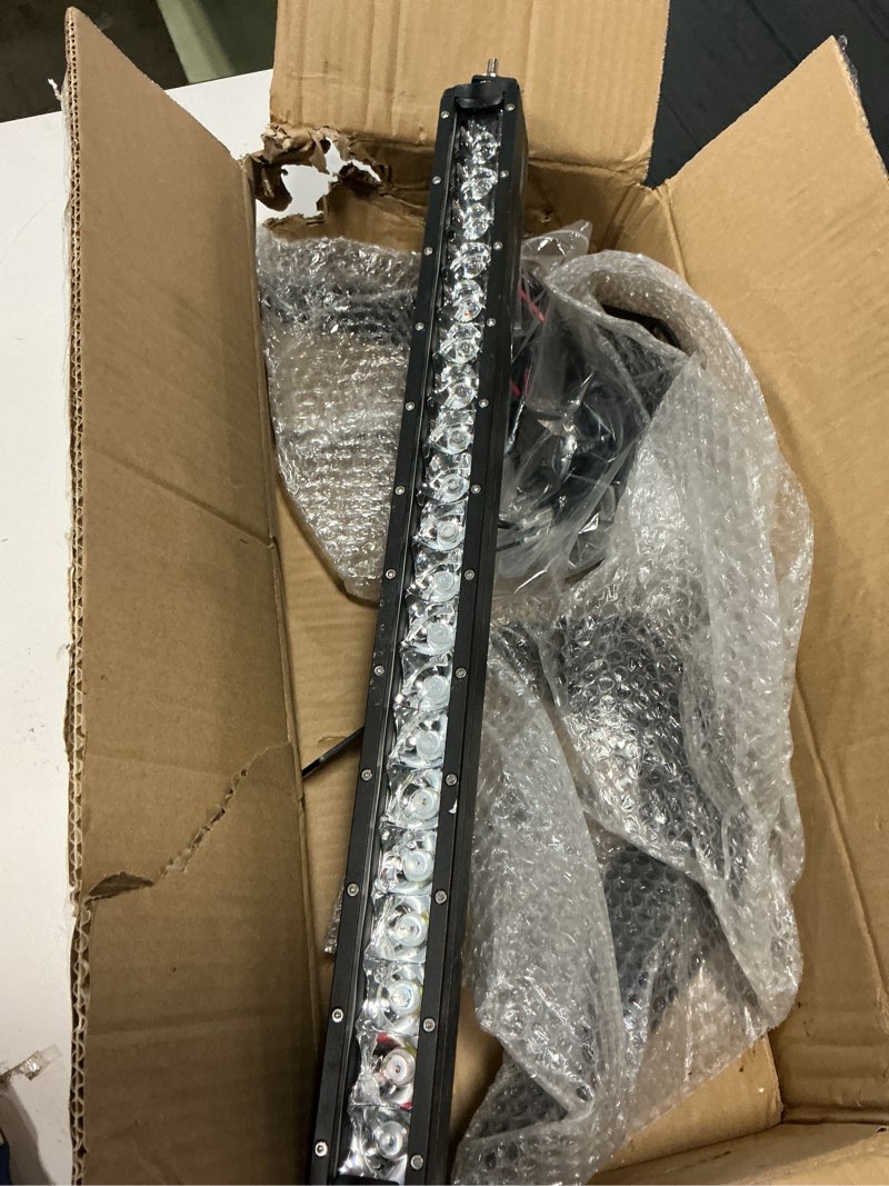 Condition photo showing Good Condition for nilight 19.5 inch single row slim led light bar 75w 8045lm anti-glare flood spot combo drl offroad driving lamp ip68 w/ 16awg dt wiring kit for pickup truck suv atv utv boat 4x4 jeep 19.5inch drl light +wiring kit white drl