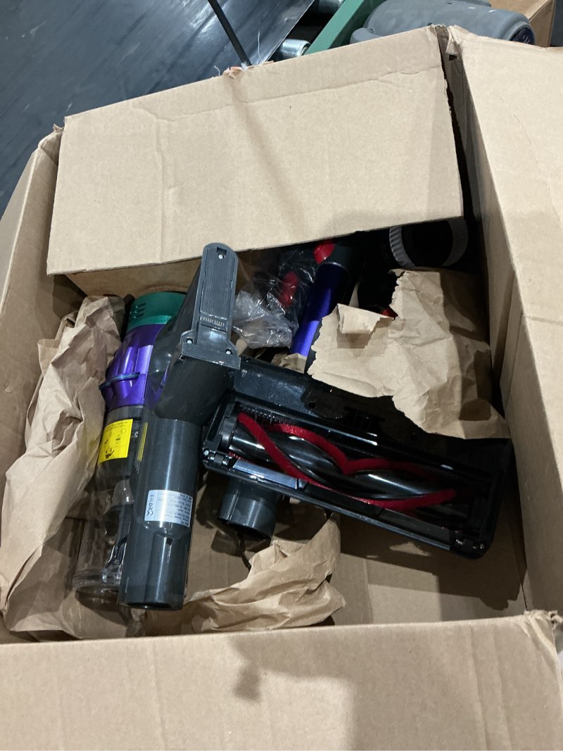 Condition photo showing As Is for cordless vacuum cleaner, 650w 55kpa 70min wireless vacuum for home, stick vacuum with green light anti-tangle, rechargeable vacuum cleaners for pet hair carpet hard floors ?purple? purple-2 70mins
