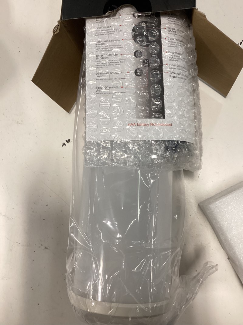 Condition photo showing Good Condition for light therapy lamp 15000 lux, uv-free happy sunlight lamps with 3 color temperatures, adjustable brightness, timer & memory function, full spectrum light with remote control for home, happy life