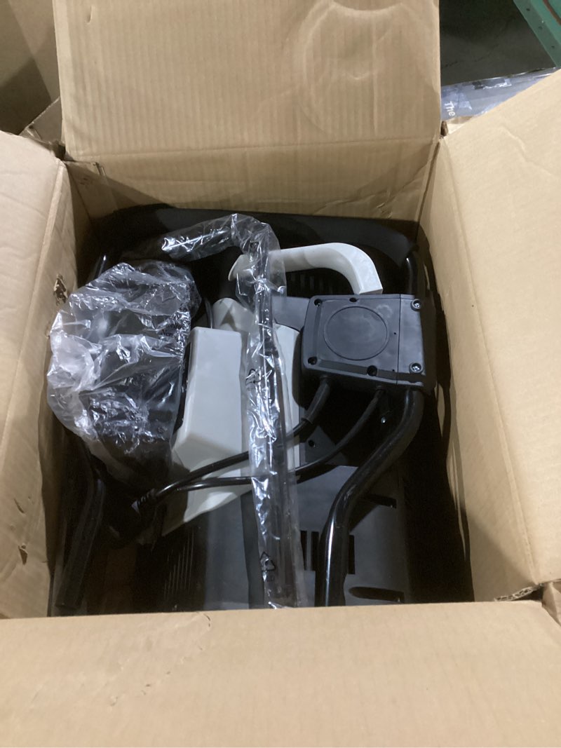 Condition photo showing As Is for electric snow shovel, 12-amp snow blower 17" wide & 6" deep clearing, throws snow 20 ft, corded snow shovel removal tool with adjustable chute for driveways, sidewalks, patios, winter storm removal 17" corded power