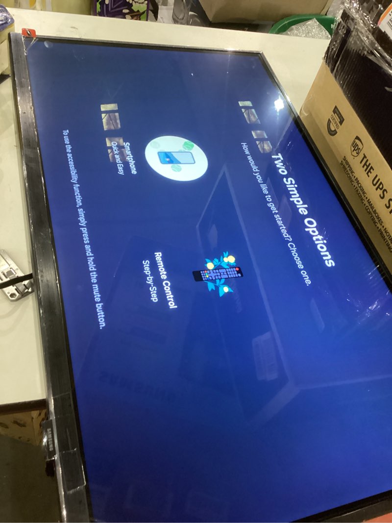 Condition photo showing As Is for SAMSUNG 32-Inch Class Full HD F6000 Smart TV (2025 Model) HDR, Object Tracking Sound Lite, Knox Security, One UI Tizen, Smart TV 32-Inch F6000 Series