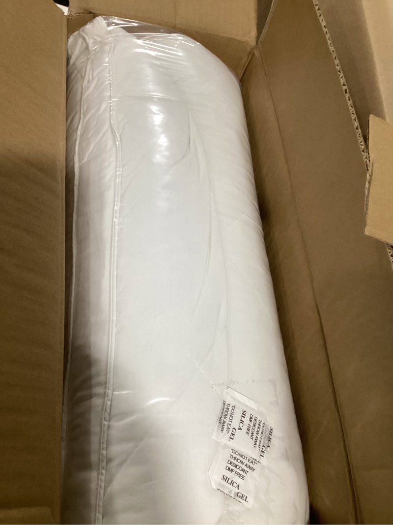 Condition photo showing Good Condition for three geese queen size white goose feather pillows set of 2 - soft 100% cotton 600 thread count, medium firm,soft support for side, back, and stomach sleepers - oeko-tex certified