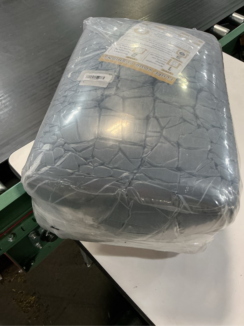 Condition photo showing As Is for similar 2 set high back rocking chair cushions large anti slip chair pads 43\"x19\"x3\" indoor outdoor with ties waterproof fade resistant lounger chair cushions for rocker(medium gray)