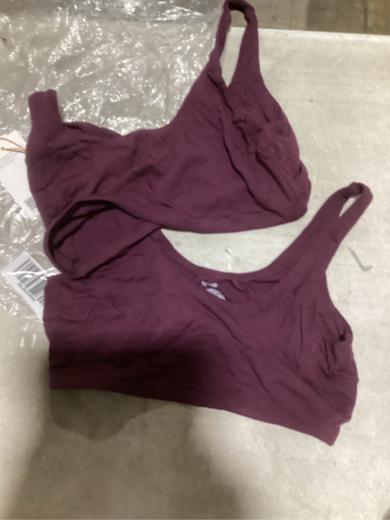 Condition photo showing Good Condition for maternity micromodal maternity & postpartum bra (2-pack), l, syrah