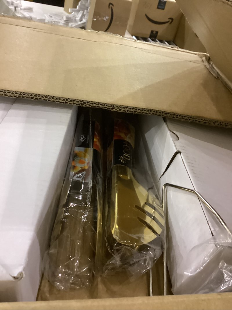 Chafing Dishes for Buffet 4 Pack, 6QT Gold Stainless Steel Round Chafing Dish, Food Warmers Buffet S