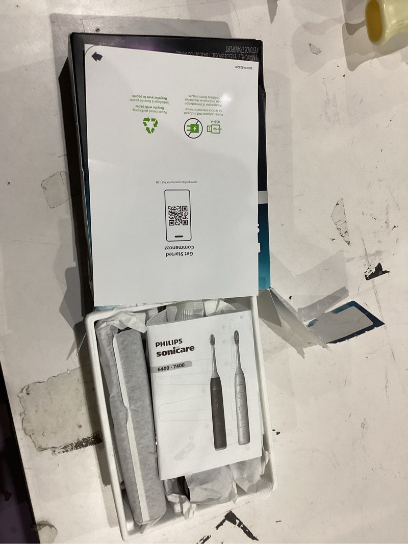 Condition photo showing Good Condition for philips sonicare 6500 series electric toothbrush - next-generation sonicare technology, pressure sensor, 9 brushing settings, smartimer, brushpacer, 21-day runtime, travel case, black, hx7411/08 deep black 1 count (pack of 1)
