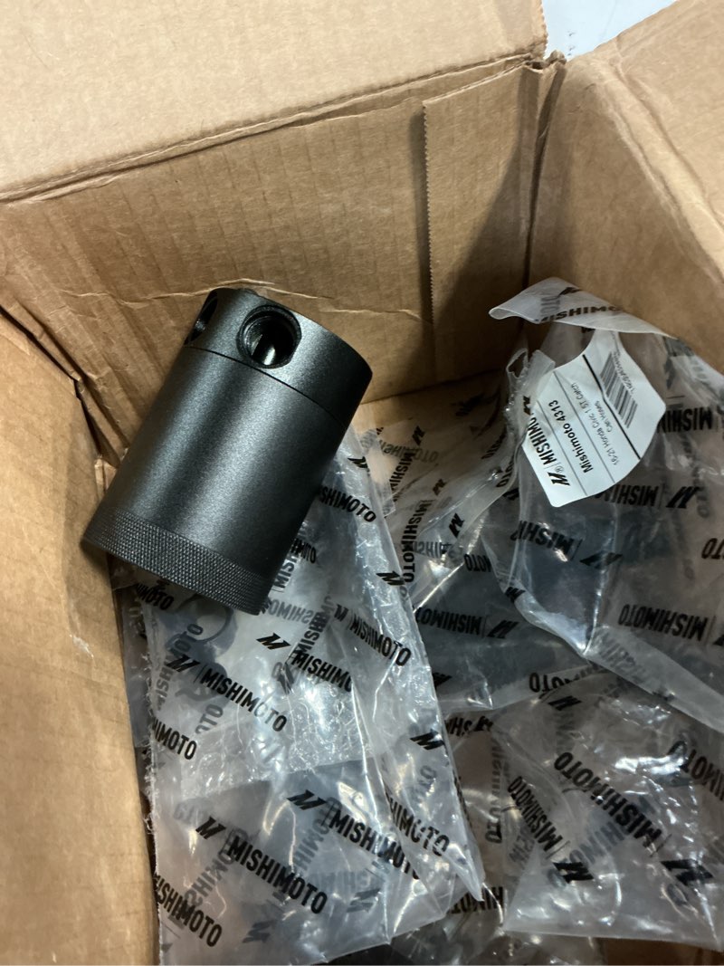 Condition photo showing Good Condition for mishimoto mmbcc-civ-16pbe baffled oil catch can, pcv compatible with honda civic 1.5 t 2016+ black