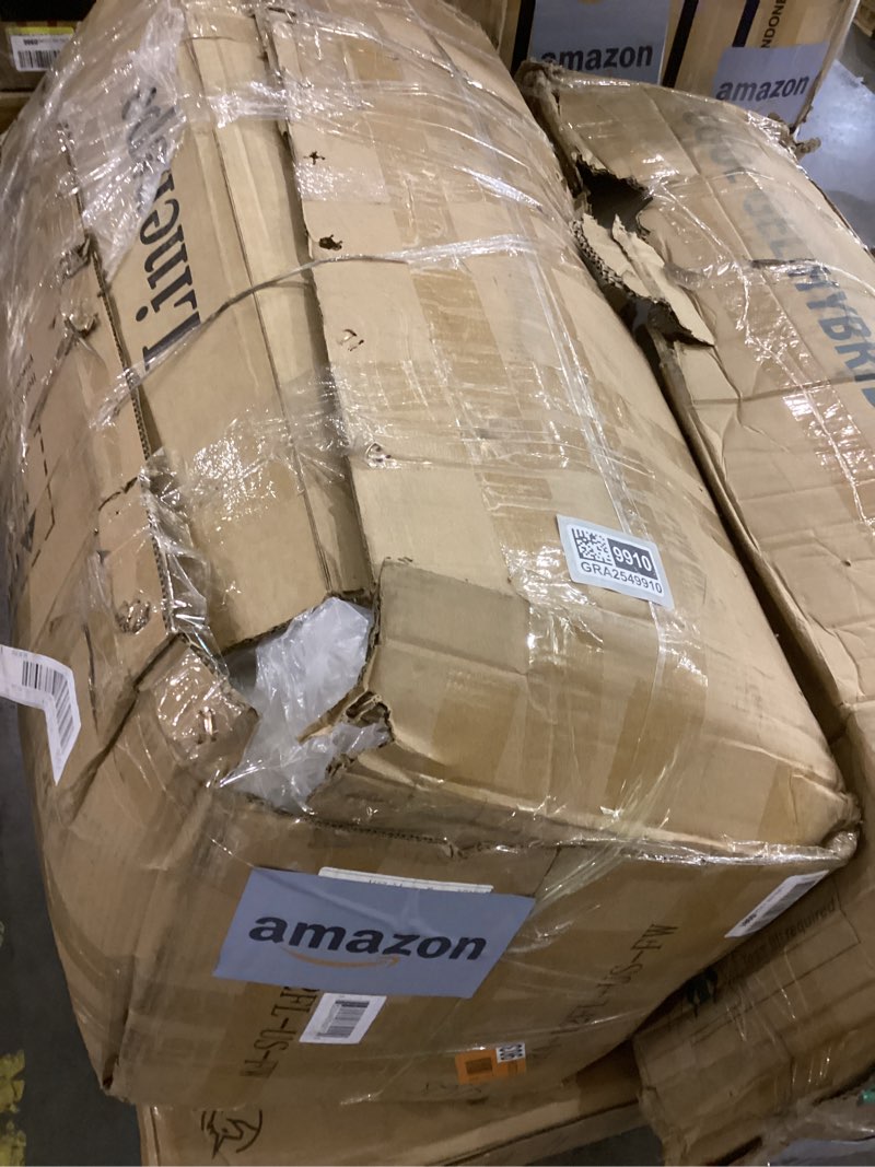 Condition photo showing As Is for Linenspa 8 Inch Memory Foam Hybrid Mattress - Medium Firm - Bed in a Box - Breathable, Cooling, Supportive Comfort - Twin Size for Guest or Kids Room Twin 8 Inch Mattress Only