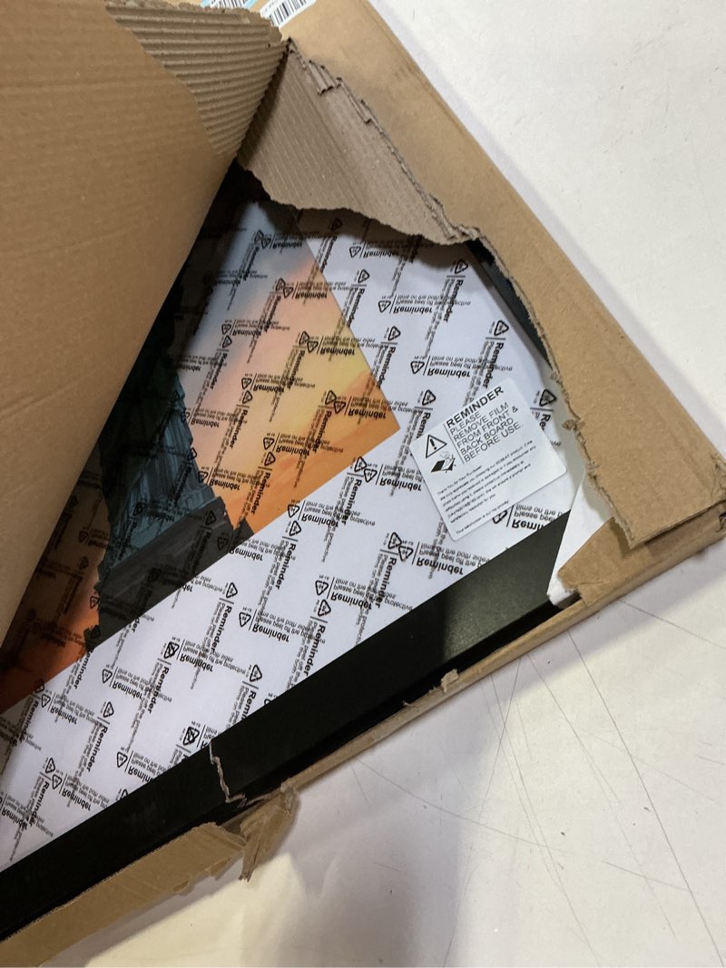 Condition photo showing As Is for SESEAT 16x20 Picture Frame Black, Display Pictures 11x14 with Mat or 16x20 without Mat, Photo Frames Wall Gallery, 1 Pack Black 16x20