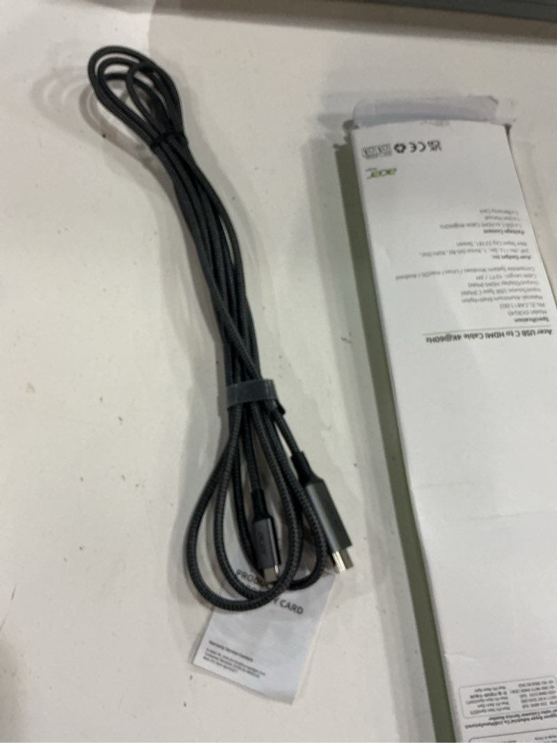 Condition photo showing New/Like New for acer usb c to hdmi cable for home office 10ft (4k@60hz), high-speed type c to hdmi 2.0 braided cord, thunderbolt 4/3 compatible with macbook, iphone 16/15 pro/max, imac, ipad pro, galaxy s24, surface