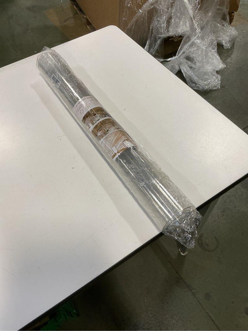 Condition photo showing New/Like New for OstepDecor Clear Table Protector 2mm Thick, 24 x 48 Inch Clear Table Cover Protector, Plastic Table Cover, Desk Protector Mat, Waterproof Desk Cover Pad for Coffee Table, Writing Desk, Dining Room 24" x 48" (Rectangular) Crystal Clear 2mm