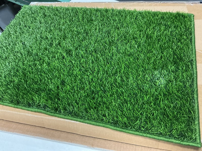 Condition photo showing Good Condition for Dog Grass Pad with Tray Medium 31”×21”, Dog Litter Box with Odor Free Artificial Grass Pee Pads for Dogs Potty Tray with Hemmed Edge, Realistic for Indoor Balcony Medium-31'' x 21'' for 10-30lbs Dog