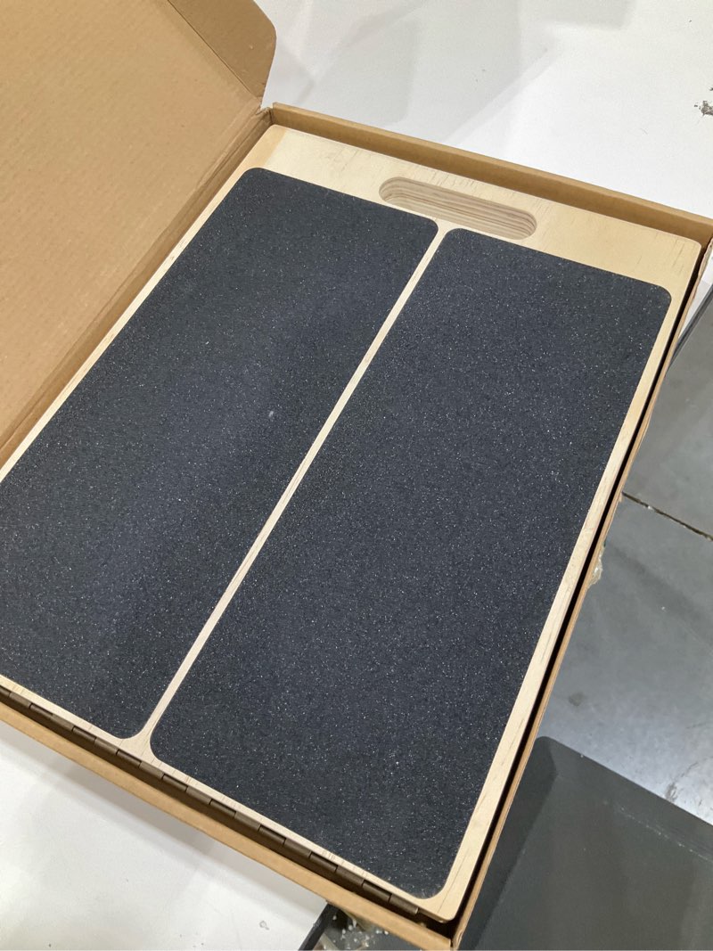 Condition photo showing Good Condition for Portable Wooden Slant Board for Calf Stretching Squats Calf Stretcher Pilates Physical Therapy Equipment Adjustable Incline Board for Knees Ankle Heel Feet Leg