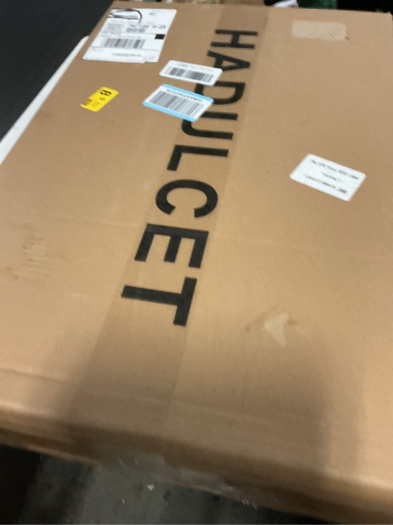 Condition photo showing New/Like New for Hadulcet Adjustable C Table with Charging Station, Tiltable Desk C Shaped End Table for Couch, Over Bed Table with Wheels Adjustable Height, Hospital Table Laptop Stand Drawing Desk, Marble White Marble White Upgrade