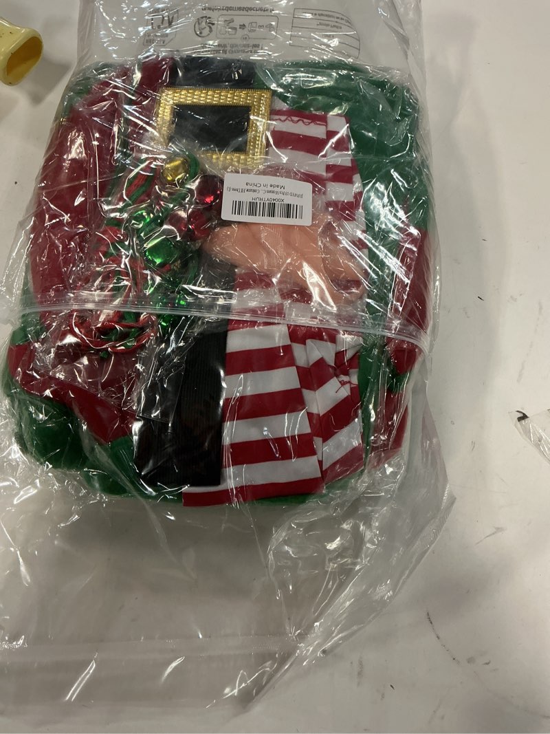 Condition photo showing New/Like New for (Size:L)13Pcs Women Christmas Elf Costume Set,Santa's Helper Costume,Green Christmas Elf Dress,Xmas Elf Party Cosplay Large