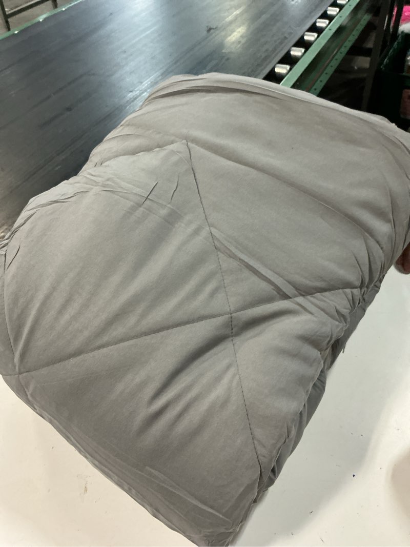 Condition photo showing Good Condition for love's cabin full comforter set grey, 1 piece full bed in a bag, all season bedding sets with 1 comforter,