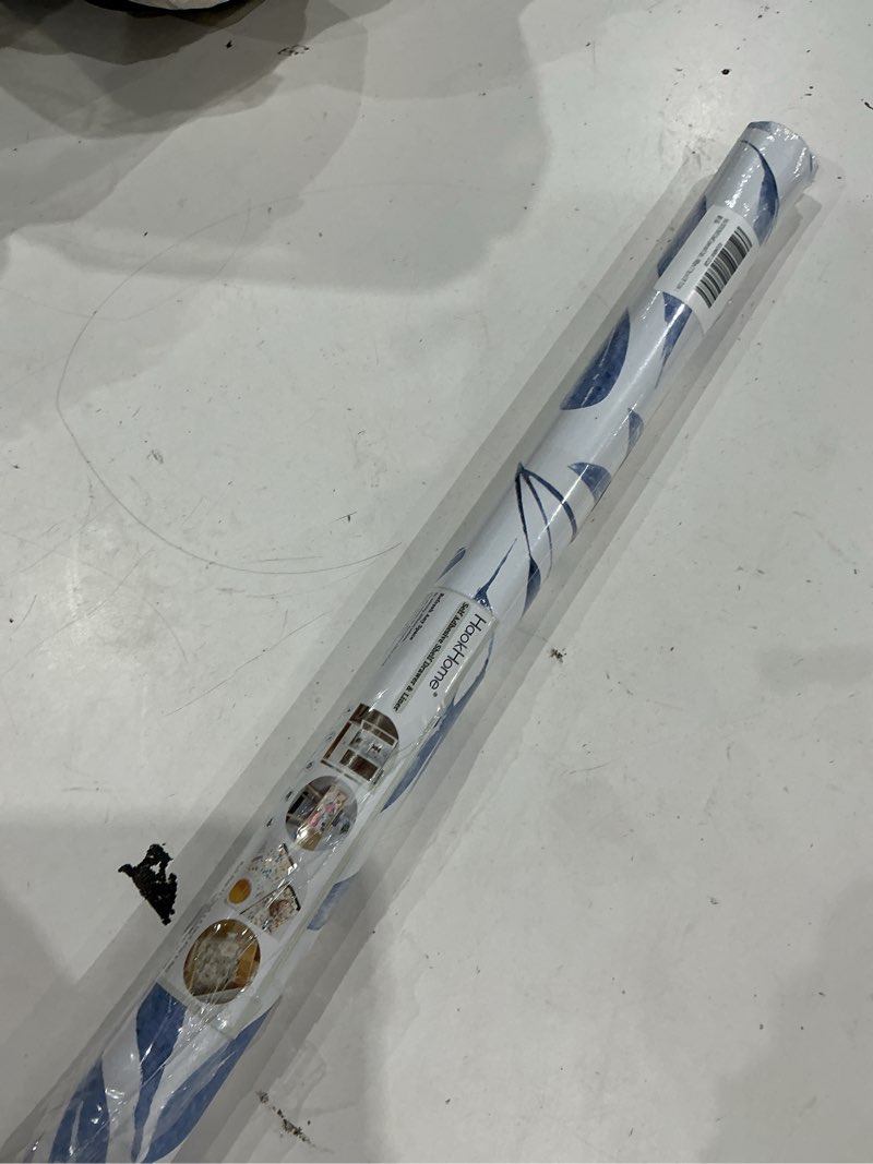 Condition photo showing Good Condition for haokhome shelf liner and cabinet liner boho leaf, self-adhesive drawer liners, peel and stick contact paper for kitchen cupboard, non slip bathroom drawers, blue/white 17.7in x 6.5ft blue/white 17.7"w x 78"l