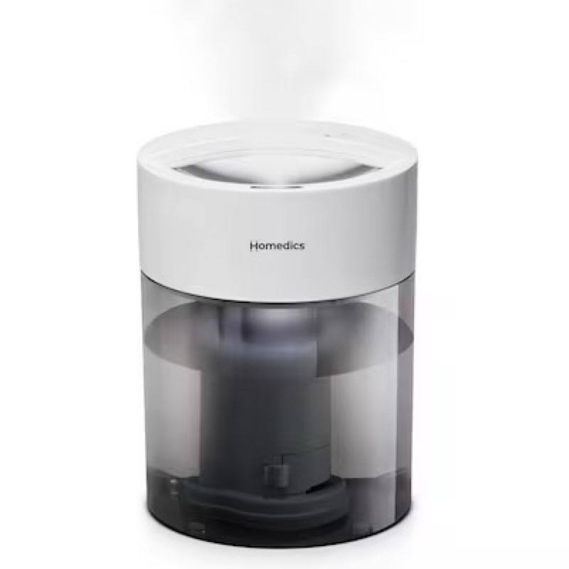 HOMEDICS No Leak Ultra Quiet with UV-C Technology Cool mist Small Room Tabletop Humidifier - White Item #4068195 | Model