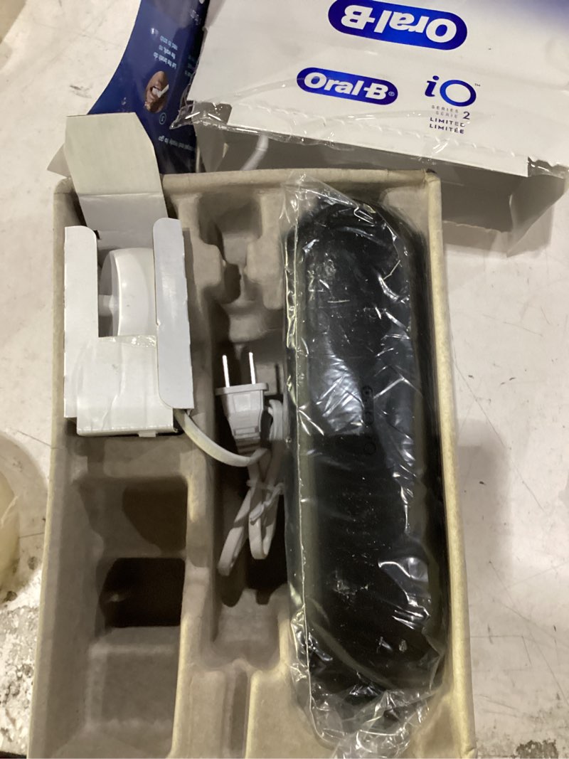 Condition photo showing Good Condition for oral-b io series 2 limited simple clean rechargeable electric toothbrush for adults, night black, 3 modes, automatic pressure sensor for gum care, travel case night black 1 count (pack of 1)
