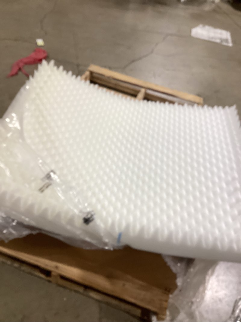 Condition photo showing Good Condition for Vaunn Medical Egg Crate Mattress Topper, Fragrance-Free, Dye-Free, Convoluted Foam for Pain Relief on Pressure Sores, Ventilated Therapeutic Support and Recovery, Hospital Bed Twin (79" x 35")