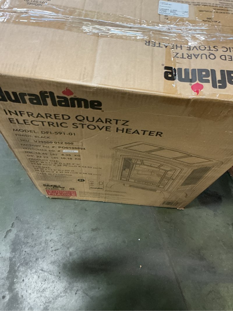Condition photo showing New/Like New for duraflame Infrared Quartz Electiric Stove Heater - DFI-591-01 - Black