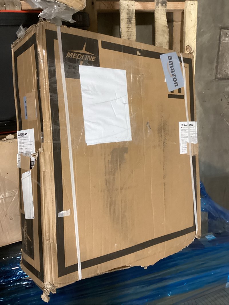 Condition photo showing New/Like New for Medline K1 Basic Vinyl Wheelchair, 20" Wide Seat, Swing-Back Desk-Length Arms, Elevating Leg Rests - Comfortable, Durable & Reliable Mobility Aid