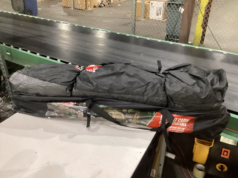 Condition photo showing New/Like New for coleman 4/6/8/10 person instant camping tent with 1-minute setup, large family tent with pre-attached poles, air vent, & carry bag, sets up in about 60 seconds pfas-free 6-person
