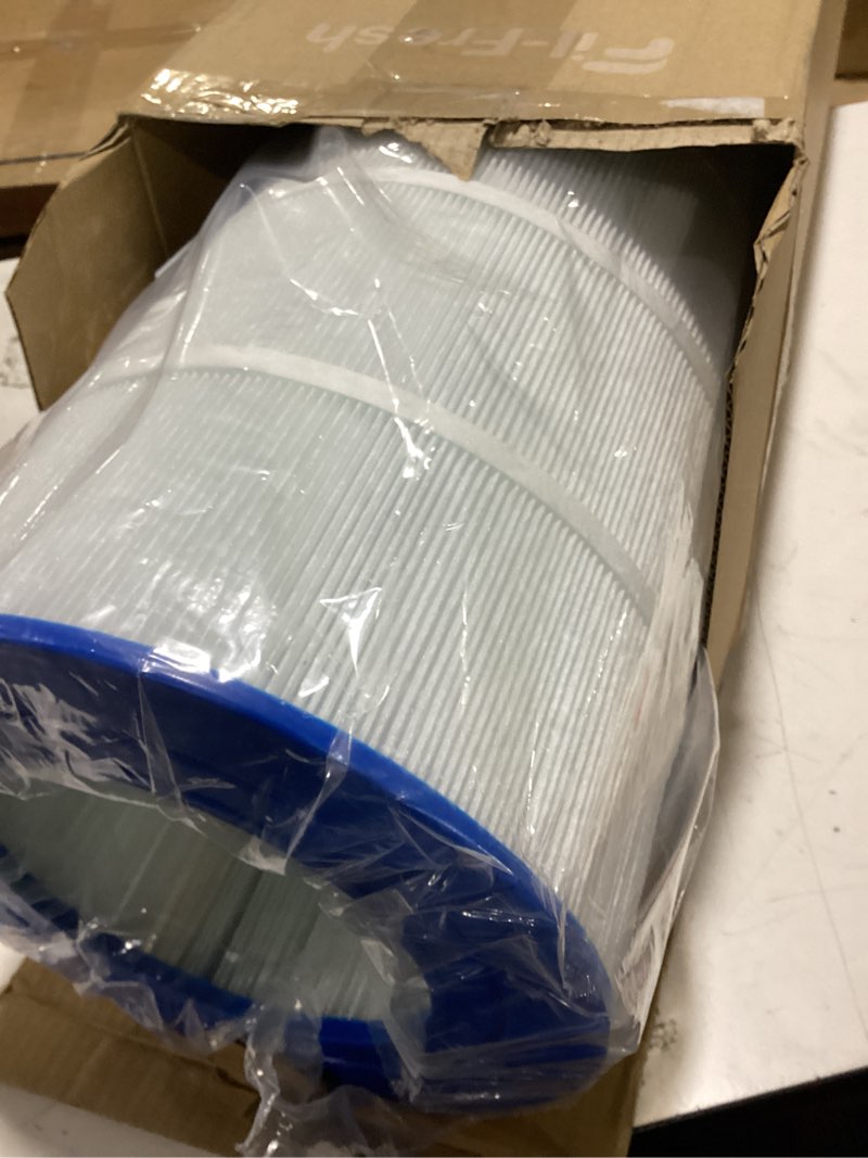 Condition photo showing As Is for fil-fresh cc150 pool filter cartridges compatible with pentair clean & clear 150, replacement for pleatco pap150, pentair r173216, unicel c-9415, 150 sq.ft