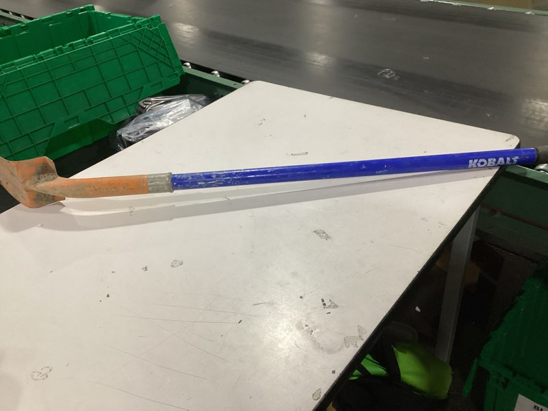 Condition photo showing As Is for Kobalt 40-in Fiberglass Handle Trenching spade