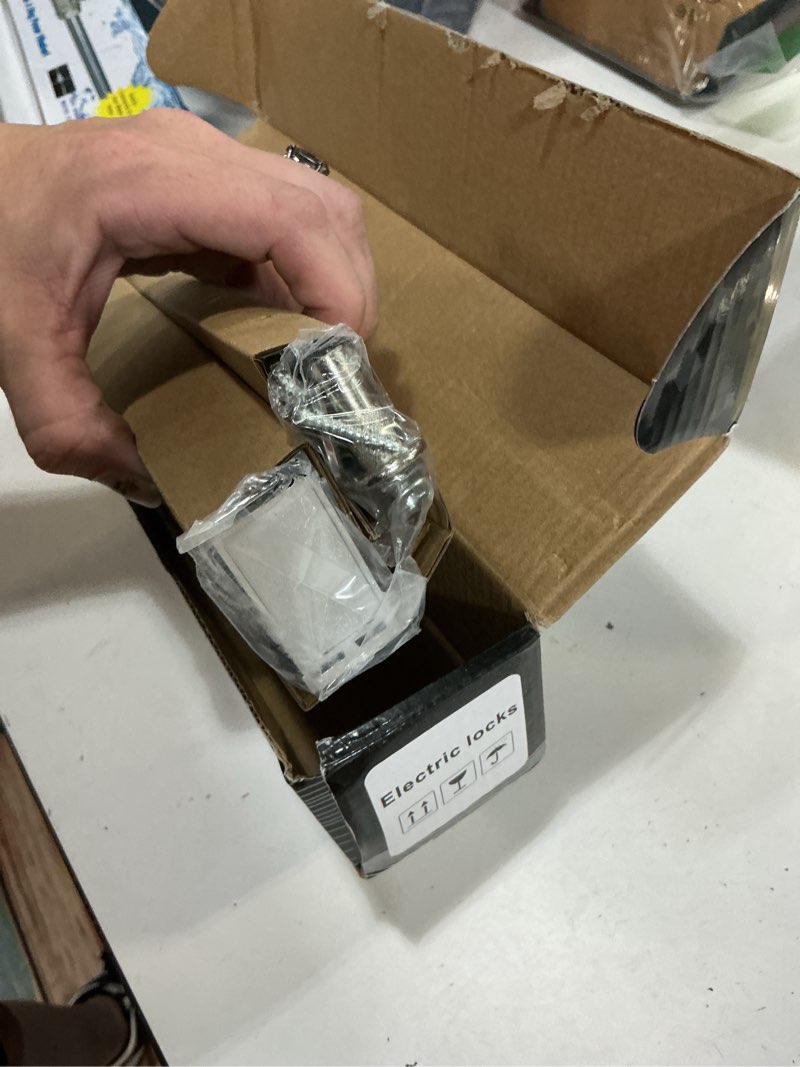 Condition photo showing New/Like New for 600lbs/280kg electric magnetic lock, electromagnetic door lock holding force for access control, outswinging door access control system, single door 12v 280kg/600lb